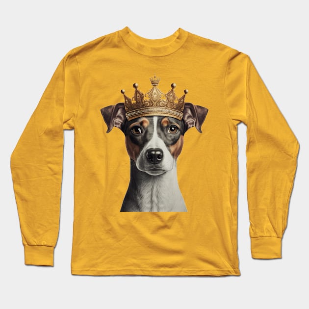 Beagle + Crown = Royalty Long Sleeve T-Shirt by gandul 